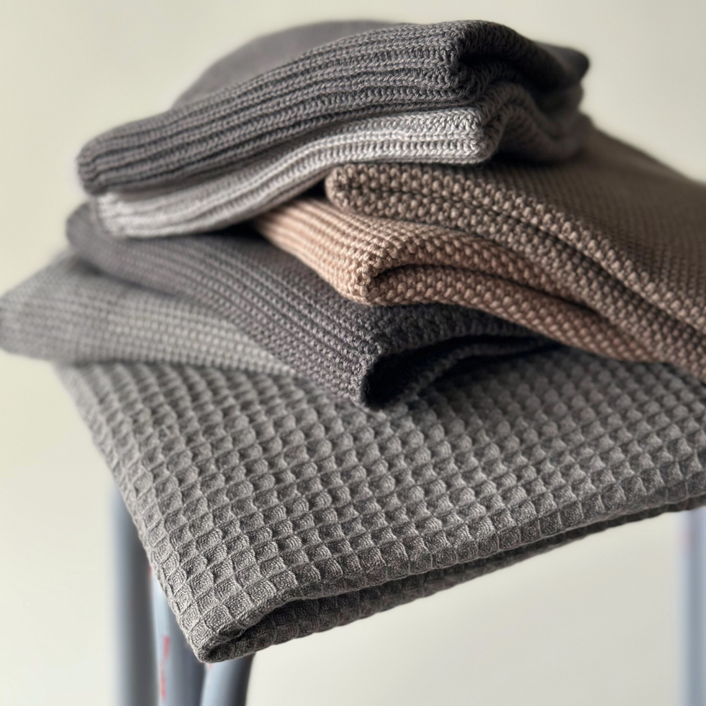 Strikkede karklude – Solid – Moderne boligstil: 25x25 cm