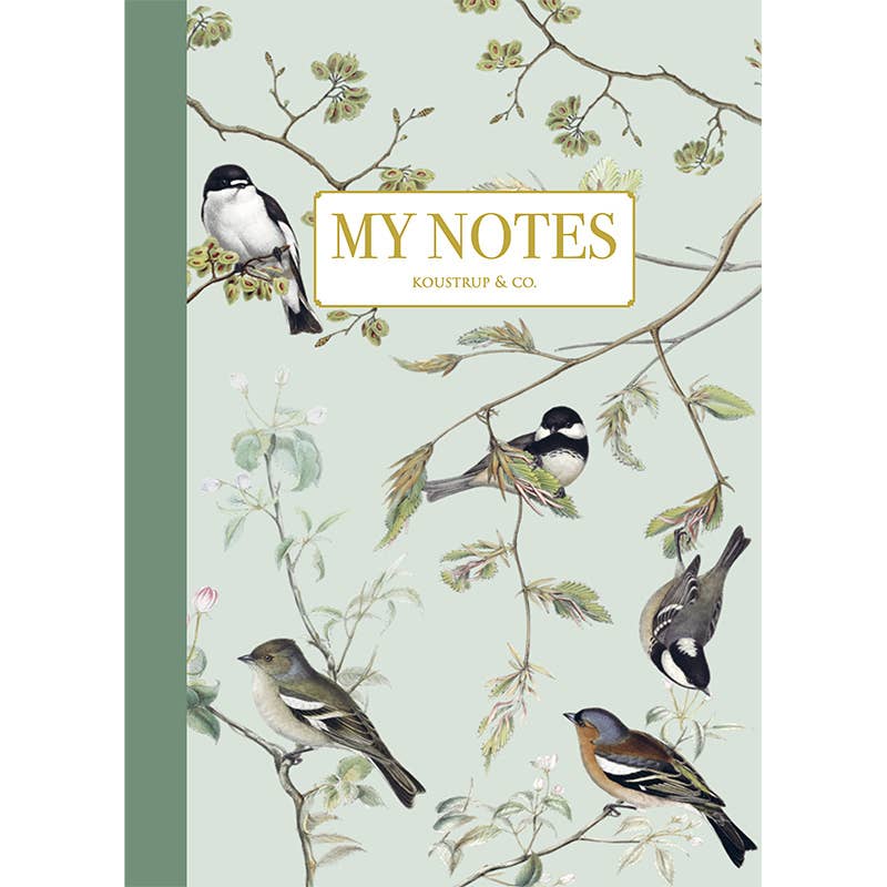 Garden Birds notesbog - Fremstillet i Danmark