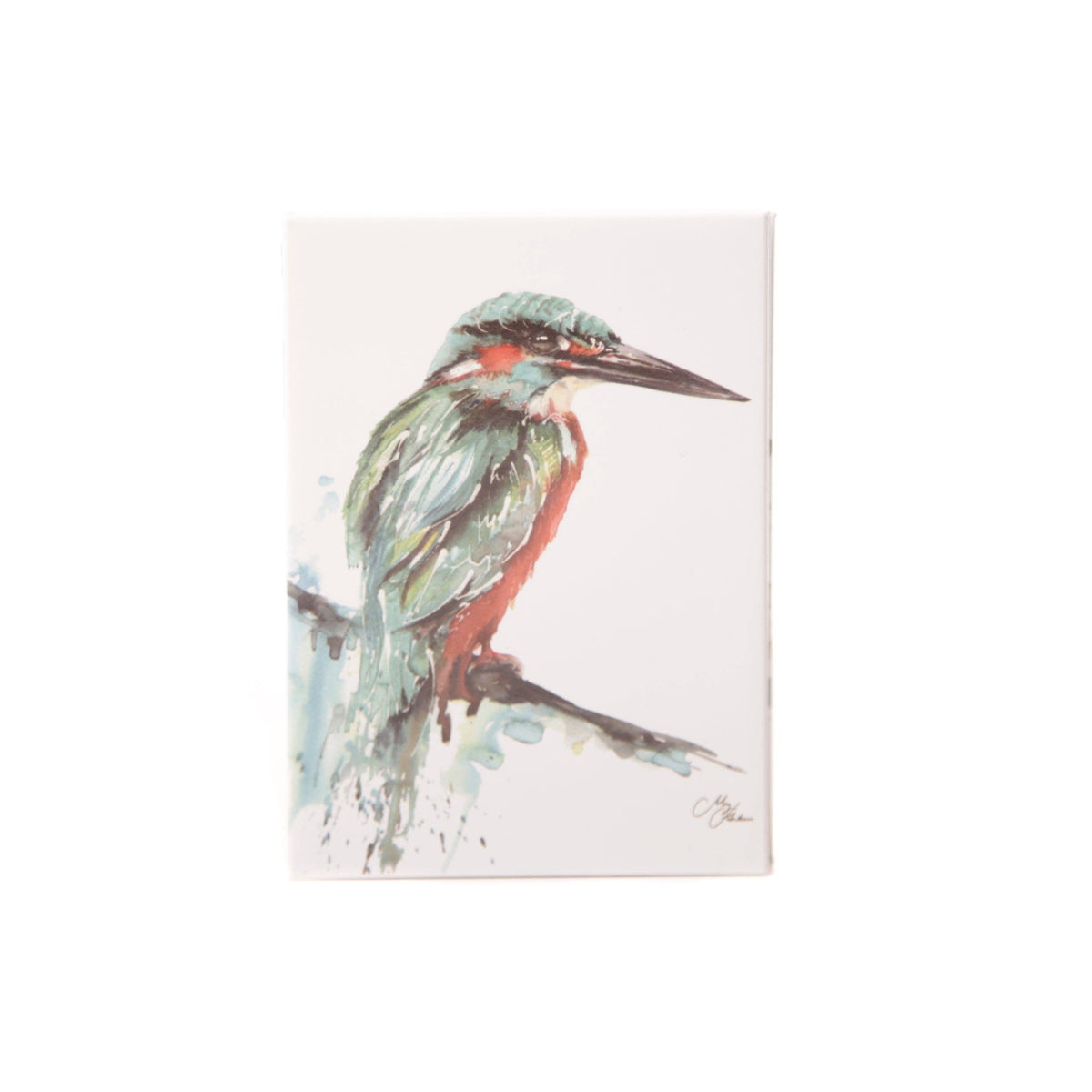 Kingfisher akvareldesign "Tilflugtssted" magnet