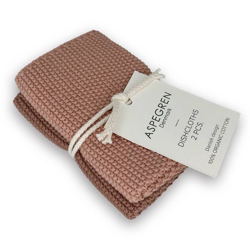 Strikkede karklude – Solid – Skandinavisk design: 25x25 cm