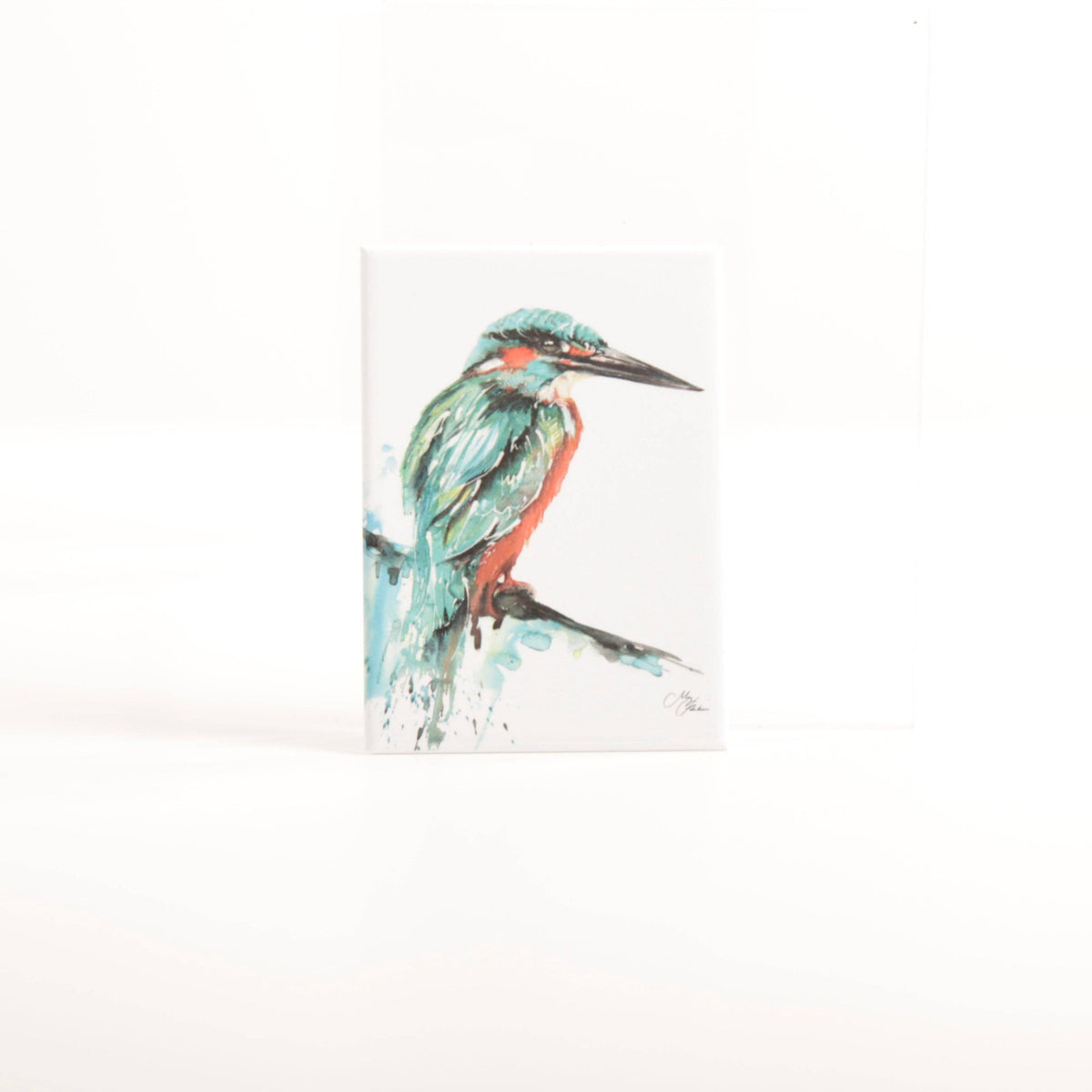 Kingfisher akvareldesign "Tilflugtssted" magnet