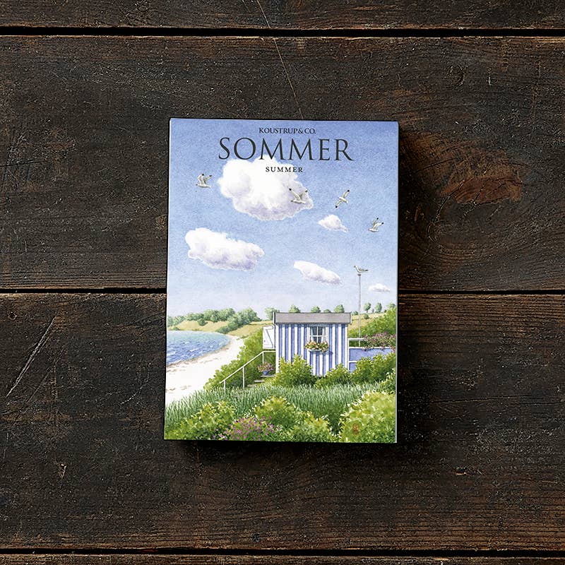 Sommer – 8 kvalitetskort med kuverter – med smukke sommermotiver