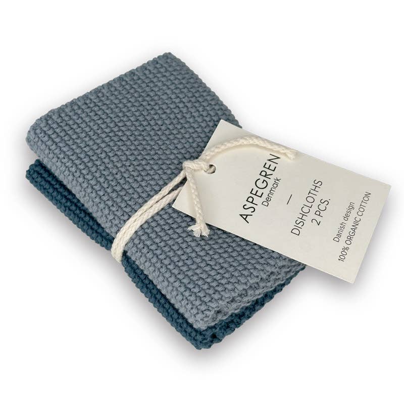 Strikkede karklude – Solid – Blød strikket tekstur: 25x25 cm